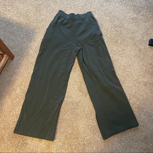 Lululemon Dark Olive wide leg sweatpant